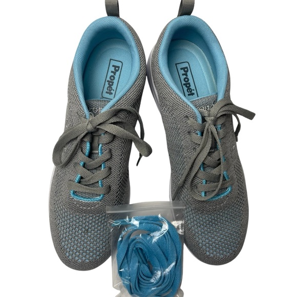 Propet NIB Washable Walker Evolution Womens Sneaker Gray w/Extra Laces Sz 8.5 AA - Picture 2 of 15